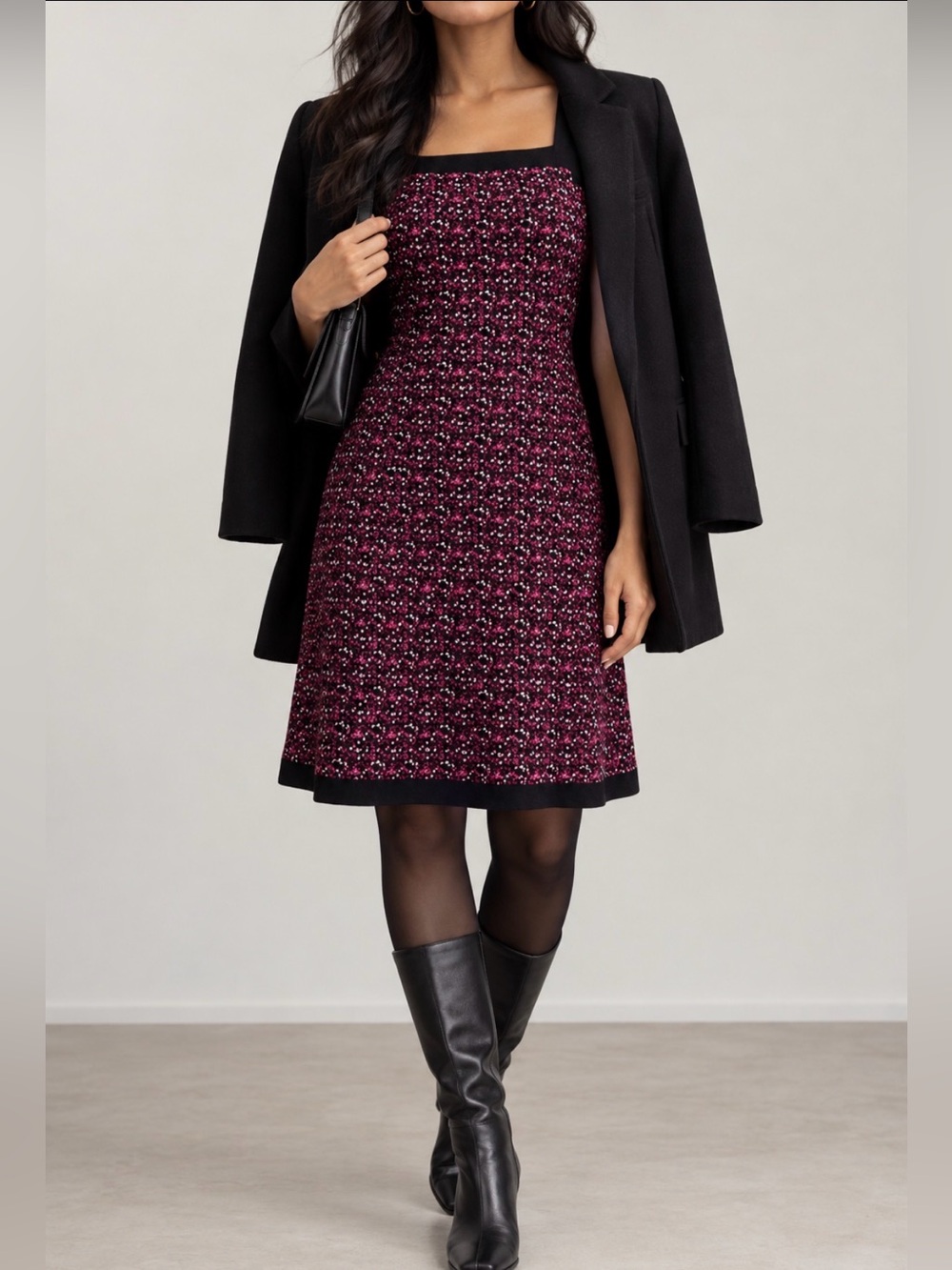 ❤️Sleeveless Geometric A Line Print Sleeveless Dress